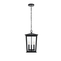 Berks 7 inch Outdoor Pendant in Black