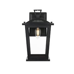 Berks 7 inch Outdoor Pendant in Black