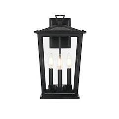 Berks 7 inch Outdoor Pendant in Black