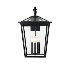 Oxford 7 inch Outdoor Pendant in Black