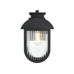 Albert 7 inch Outdoor Pendant in Black