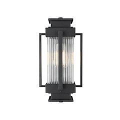 Harlan 7 inch Outdoor Pendant in Black