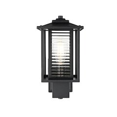 Bouvier 7 inch Outdoor Pendant in Black
