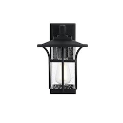 Woodstock 7 inch Outdoor Pendant in Black