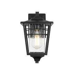 Croskey 7 inch Outdoor Pendant in Black