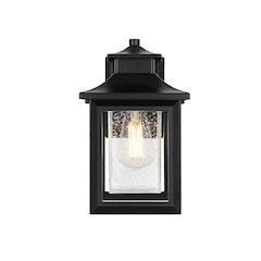 Judson 7 inch Outdoor Pendant in Black