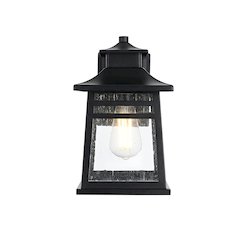 Bambrey 7 inch Outdoor Pendant in Black