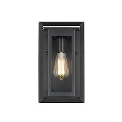 Etting 7 inch Outdoor Pendant in Black