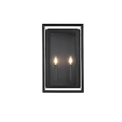 Etting 12 Inch Outdoor Wall Sconce In Black