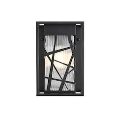 Eyre 7 inch Outdoor Pendant in Black
