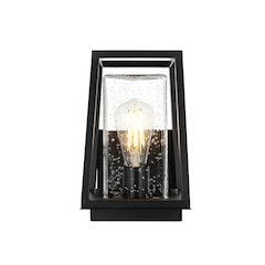 Lehigh 7 inch Outdoor Pendant in Black