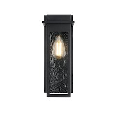 Dunton 7 inch Outdoor Pendant in Black
