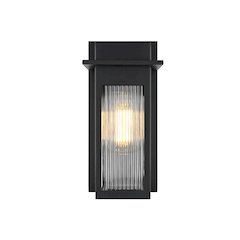Fletcher 7 inch Outdoor Pendant in Black