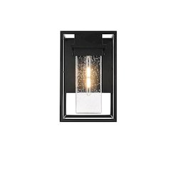 Morse 10 Inch Outdoor Wall Sconce In Black