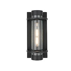 Parrish 7 inch Outdoor Pendant in Black
