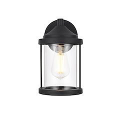 Roy 6 Inch Outdoor Wall Sconce In Black