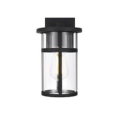Henrik 6 Inch Outdoor Wall Sconce In Black