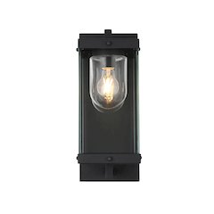 Keaton 7 Inch Outdoor Wall Sconce In Black