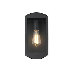 Miles 6 Inch Outdoor Wall Sconce In Black