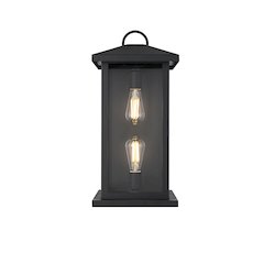 Neil 10 Inch Outdoor Wall Sconce In Black