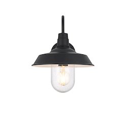 Rayan 10 Inch Outdoor Wall Sconce In Black