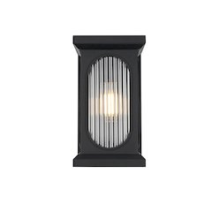 Sevyn 8 Inch Outdoor Wall Sconce In Black