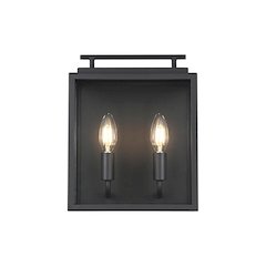 Valentin 9 Inch Outdoor Wall Sconce In Black