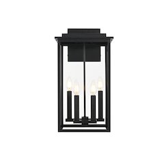 Kaysen 11 inch Outdoor Wall Sconce in Black