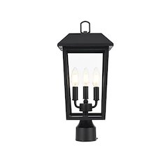 Riggs 8 x 18 inch Outdoor Post Light in Black