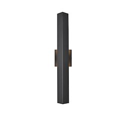 Troy 4.5 x 24 inch Outdoor Wall Sconce in Black