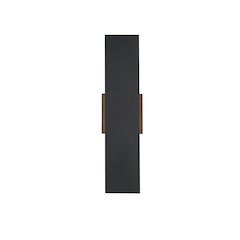 Waylen 4.5 x 18 inch Outdoor Wall Sconce in Black
