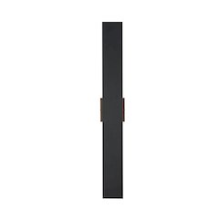 Waylen 4.5 x 34 inch Outdoor Wall Sconce in Black