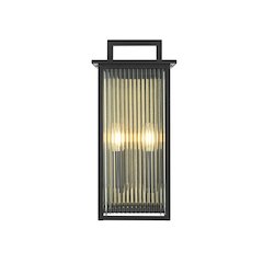 Kannon 8.5 inch Outdoor Wall Sconce in Black