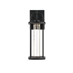 Zev 15 inch LED Outdoor Wall sconce in Black