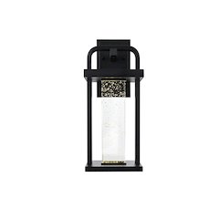 Uriah 16 inch LED Outdoor Wall sconce in Black