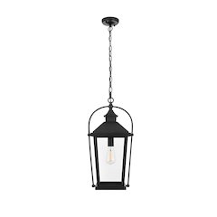 Luz 21 inch Outdoor Pendant in Black