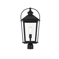 Luz 23 inch Outdoor Post light in Black