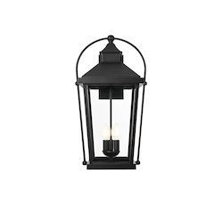 Luz 24 inch Outdoor Wall sconce in Black