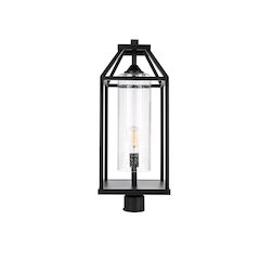 Zora 26 inch Outdoor Post light in Black