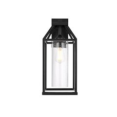 Zora 19 inch Outdoor Wall sconce in Black