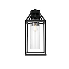 Zora 24 inch Outdoor Wall sconce in Black