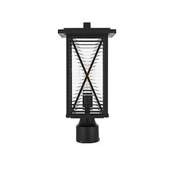 Jada 16 inch Outdoor Post light in Black