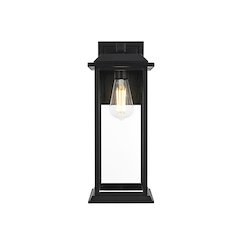 Araceli 17 inch Outdoor Wall sconce in Black