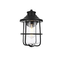 Huxley 7 Inch Outdoor Wall Sconce In Black