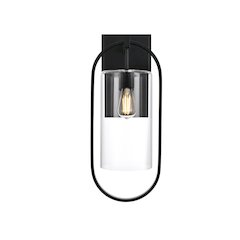 Jaxson 10 Inch Outdoor Wall Sconce In Black