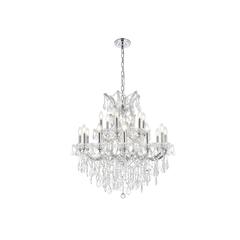 Maria Theresa 19 light Chrome Chandelier Clear Royal Cut Crystal
