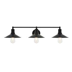 Etude 3 light black Wall Sconce