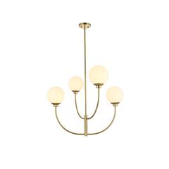 Nyomi 30 inch chandelier in Brass