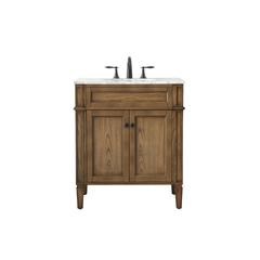 30 inch Single bathroom vanity in driftwood