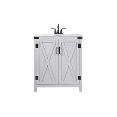 30 inch Single bathroom vanity in grey